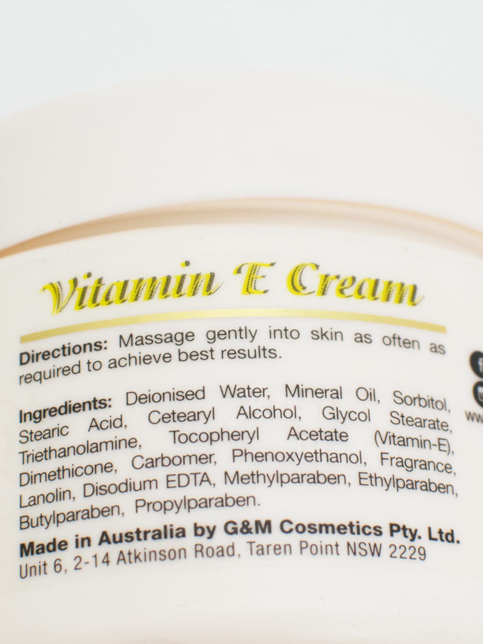 AUSTRALIA VITAMINE SKIN REPAIR CREAM (250G) Wintertime
